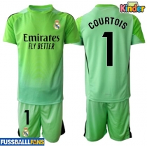 Real Madrid Thibaut Courtois #1 Torwart Auswärts Trikotsatz Kinder 2025-26 Kurzarm (+ Kurze Hosen)